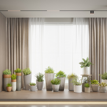现代盆栽植物3d模型