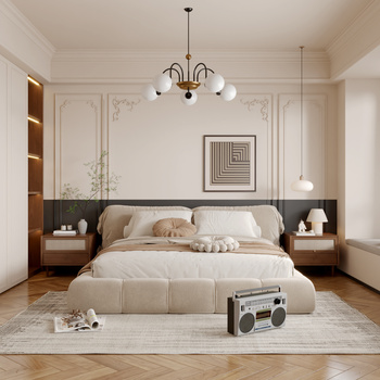 法式复古卧室3d模型