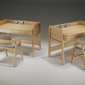 现代实木家具3d模型