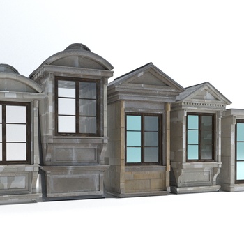现代风格建筑窗3d模型