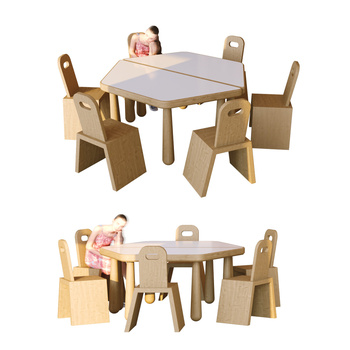 现代幼儿园课桌椅