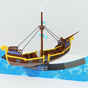漂移海盗船3d模型