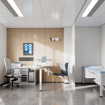 现代门诊室3d模型