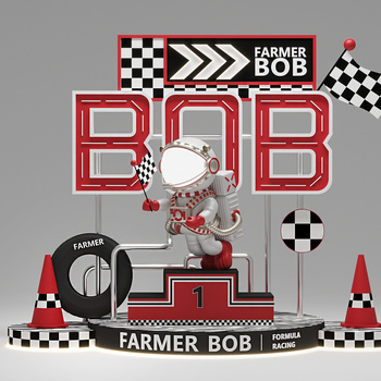 farmer bob 现代赛车领奖台