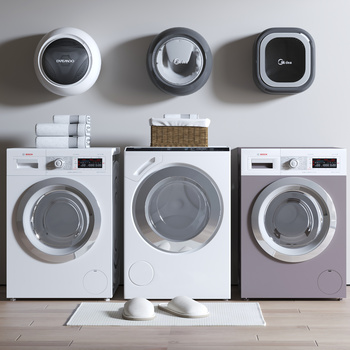 洗衣机组合3d模型