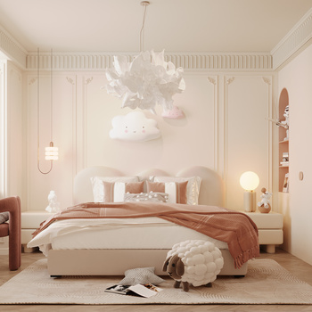 法式儿童卧室3d模型