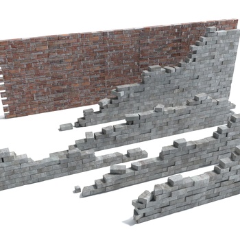 现代石墙3d模型