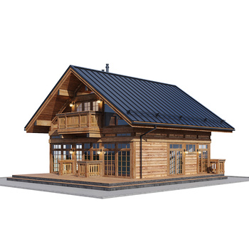 现代别墅木屋3d模型