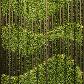绿植背景墙3d模型