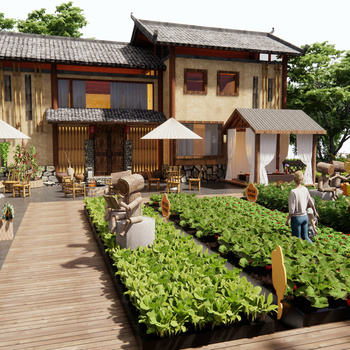 新中式乡村庭院