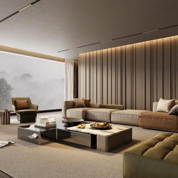 Minotti 米洛提 现代客厅3d模型