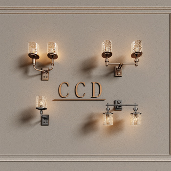 CCD 现代壁灯组合3d模型
