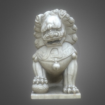 中式古典石狮子 