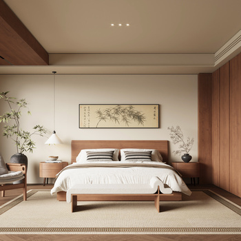 新中式宋式风卧室