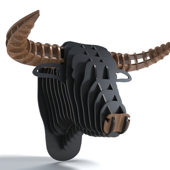 现代牛头挂件3d模型