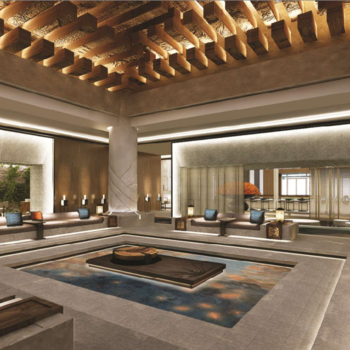 HBA--青岛华润国际酒店|CAD施工图+效果图+设计方案PPT