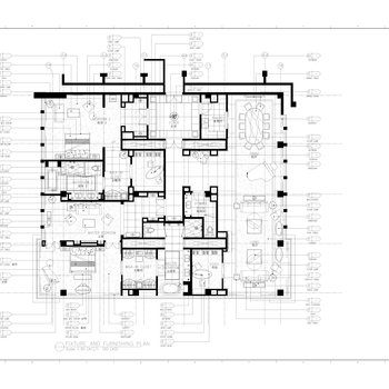 【HBA】北京燕京饭店|CAD施工图+平面图+立面图+效果图+材料表|360M