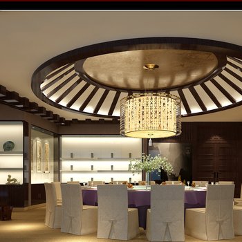 中式茶餐厅|CAD施工图+平面图+立面图+效果图|6.4M