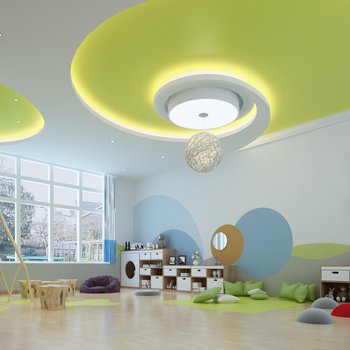 海纳博雅国际幼儿园丨CAD施工图+设计方案+效果图+水电图+物料书丨1.3G