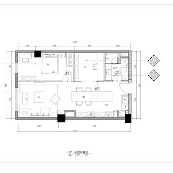 某公寓|CAD平面施工图