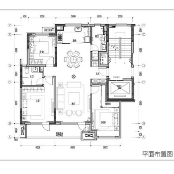 3室2厅2卫精装户型|CAD全套施工图
