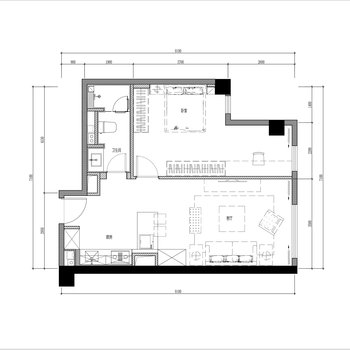 57㎡公寓户型|CAD施工图