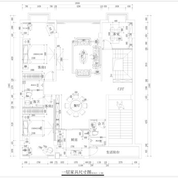 复式楼家装|CAD施工图