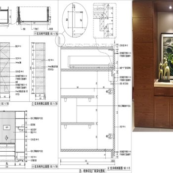 简约美观玄关柜|CAD施工图