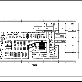 商业空间超市|CAD施工图+效果图