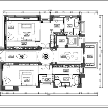 现代风格样板间四层别墅|CAD施工图+效果图+水电图