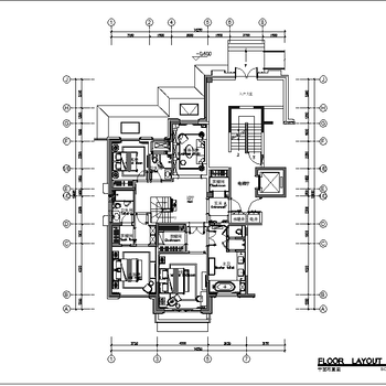 现代法式风格下叠别墅|CAD施工图+效果图