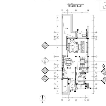 23楼蓝玫瑰田园别墅|CAD施工图