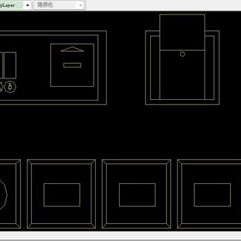 各式插座开关面板立面图库合集