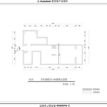 丰台福顺里5-504样板房|CAD施工图