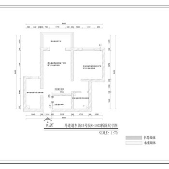 马莲道东街15号院8号楼1403样板房|CAD施工图