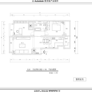 杨庄小区50#1-201样板房|CAD施工图