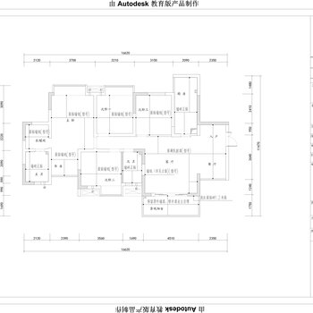 廊坊孔雀城大学里9号楼2单元22层|CAD施工图
