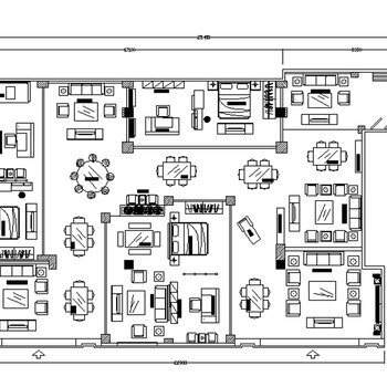 红木家具专卖店装修CAD施工图