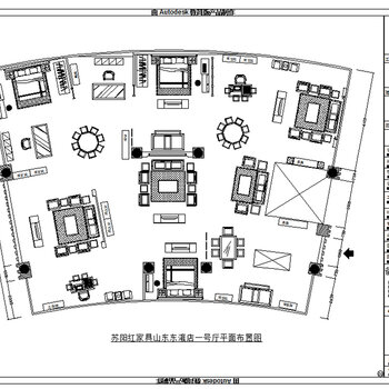 红木家具专卖店装修CAD施工图