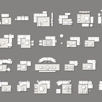 顶级minotti家具组合图库合集|CAD施工图