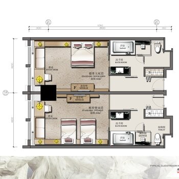 施工圖下載_施工圖某酒店標準客房|cad施工圖免費下載_建e室內設計網