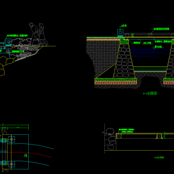园桥汀步方案|CAD施工图