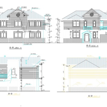 二层自建别墅|CAD施工图