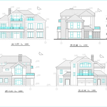二层自建别墅|CAD施工图