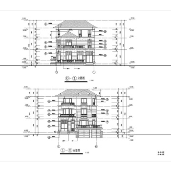 三层独栋别墅|CAD施工图