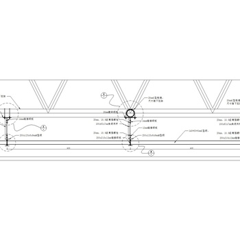 吊顶桁架转换层专项施工图|CAD施工图