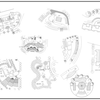 会所入口景观|CAD施工图