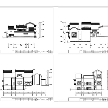 别墅方案立面剖面|CAD施工图