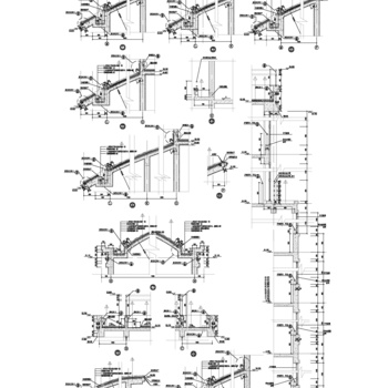 檐口节点构造图|CAD施工图