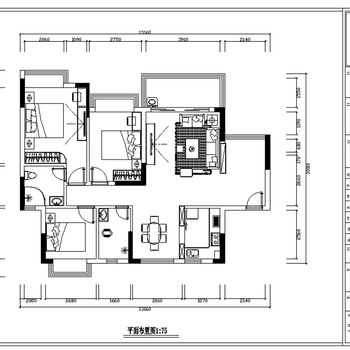 家装室内装修|CAD施工图